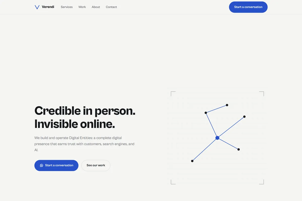 The firm's site — homepage as it runs today